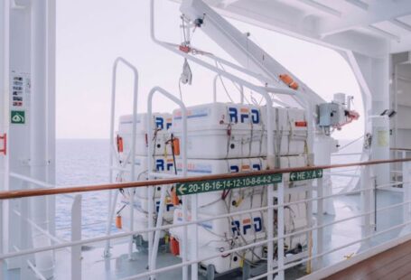 Safety Factors - A large container on the deck of a ship